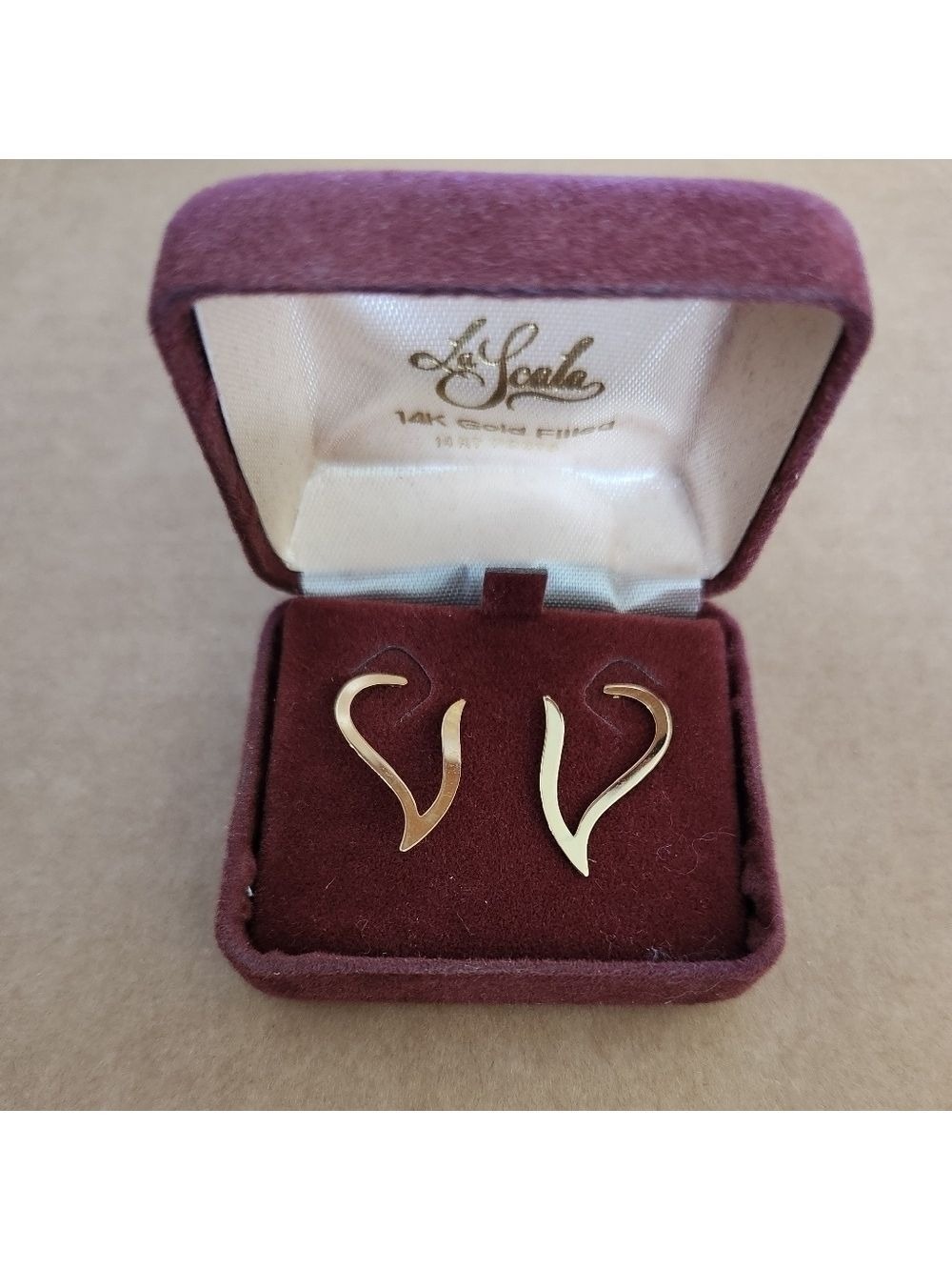 La Scala 14k GF w/ 14k Gold post stud earrings